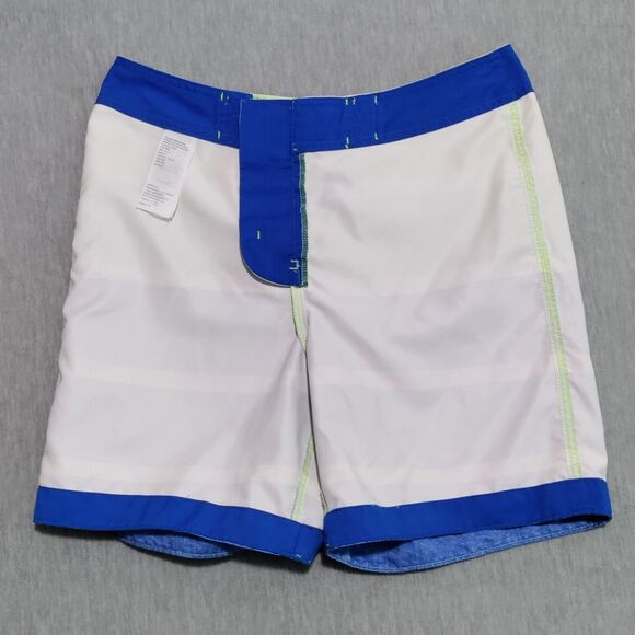 Hollister Mens Medium 7" Board Shorts Swim Trunks Striped Colorful Unlined EUC - Picture 13 of 16